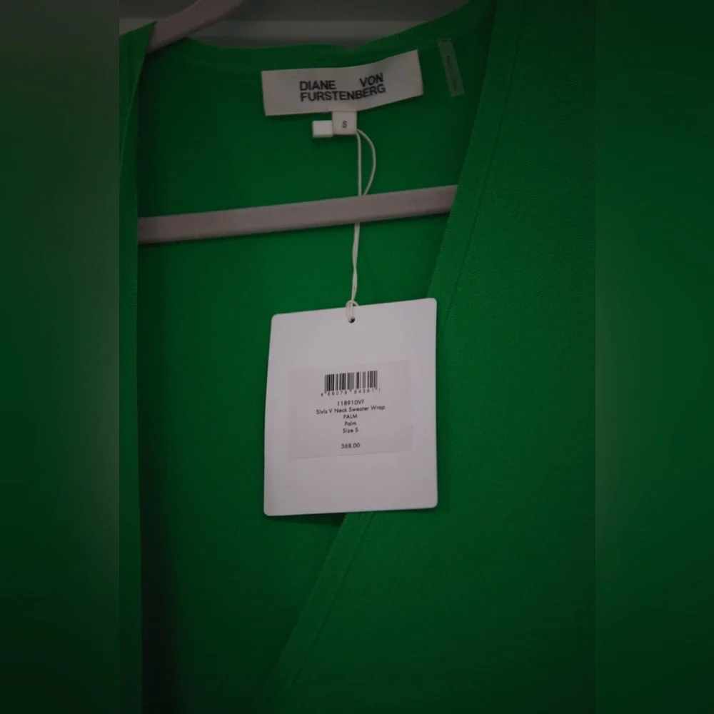 Diane Von Furstenberg Green Wrap Dress - Picture 2 of 5